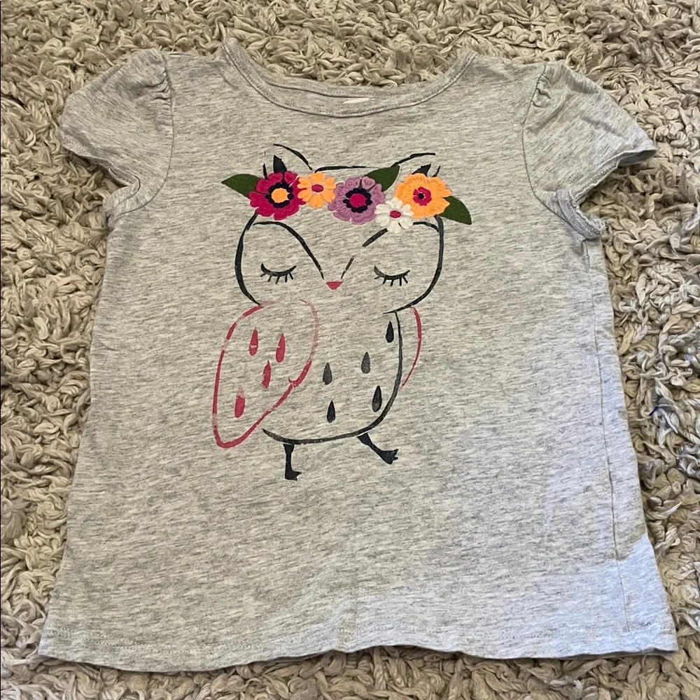 2015 Crazy 8 Floral Owl Outfit, Size 5T